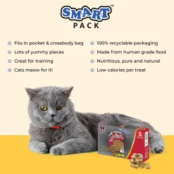 New Benny Bullys Cat Mini Chops Beef Liver & Beef Heart Treats Crunchy, Soft, Lickable, Etc.