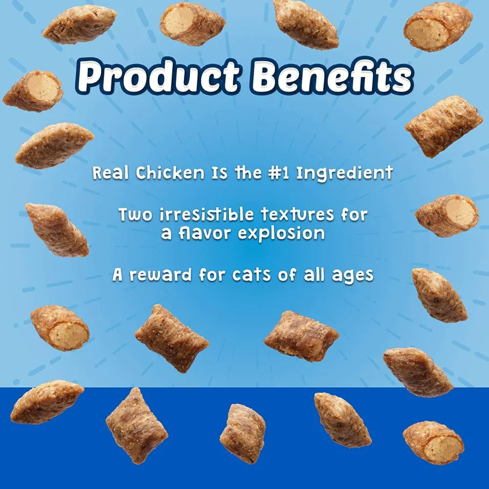 Best Bursts Crunchy Cat Treats Chicken Flavour Treats Crunchy, Soft, Lickable, Etc.