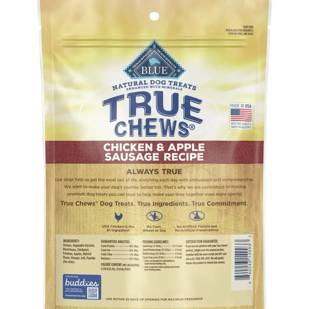 Best Blue True Chews Dog Treats Chicken & Apple Sausage Treats Treats & Chews