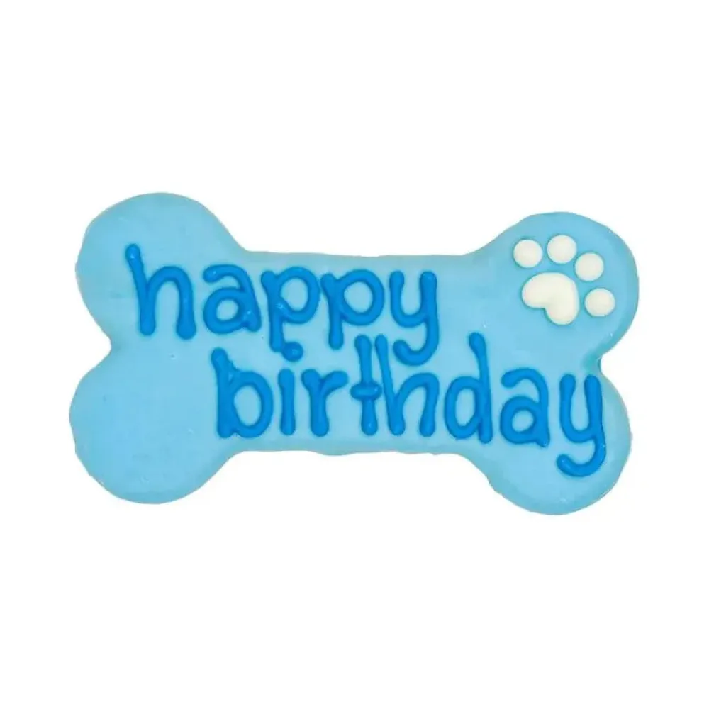 Outlet Bosco & Roxy Happy Birthday Bone Blue Treats Treats & Chews