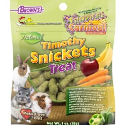 Outlet Brown's Tropical Carnival Natural Timothy Snickets Rabbit, Guinea Pig, Chinchilla Treats Shop Small Animal Find All Of The Essentials