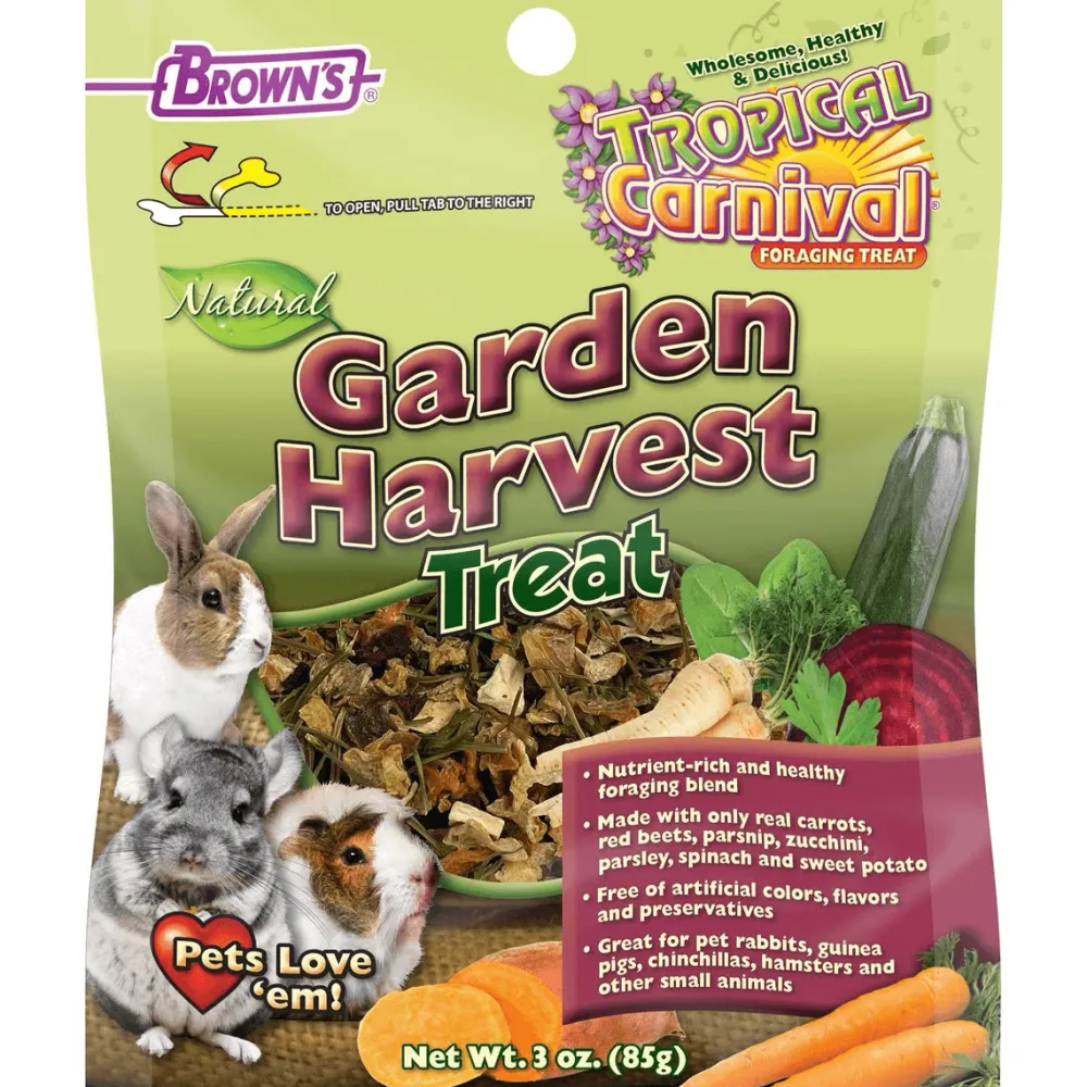Fashion Brown's Tropical Carnival Natural Garden Harvest Small Pet Treats Shop Small Animal Find All Of The Essentials