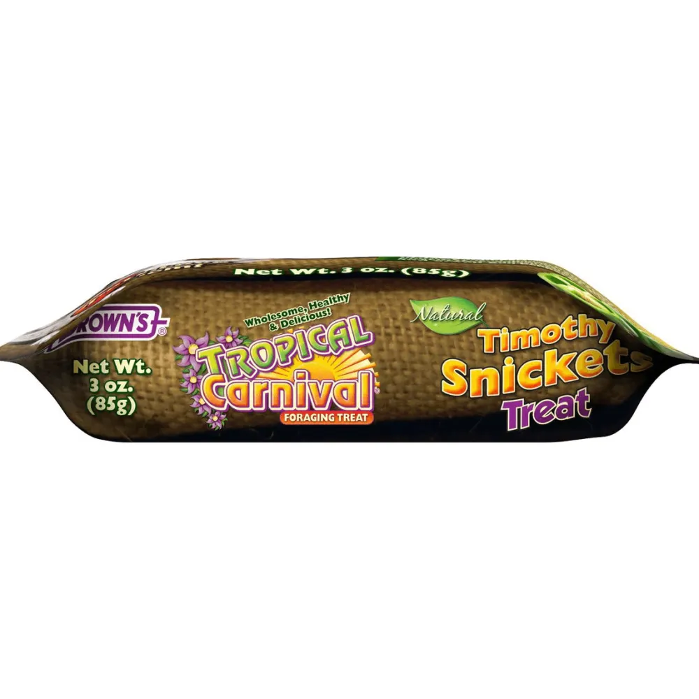 Outlet Brown's Tropical Carnival Natural Timothy Snickets Rabbit, Guinea Pig, Chinchilla Treats Shop Small Animal Find All Of The Essentials