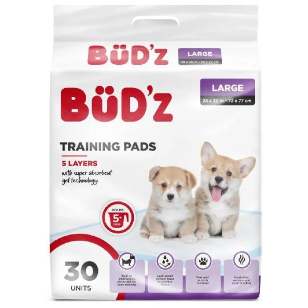 Outlet Bud Z Disposable Puppy Pad 30 Pack Supplies Leashes, Collars, Beds, Flea & Tick, Etc.