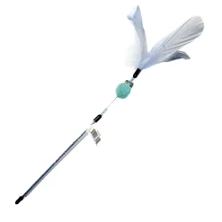 Clearance Bud-Z Cat Wand Toy Feather Duster Cotton Candy Supplies Collars, Scratchers, Toys, Etc.