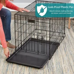 Fashion Deluxe Dog Crate With Double Door Supplies Leashes, Collars, Beds, Flea & Tick, Etc.