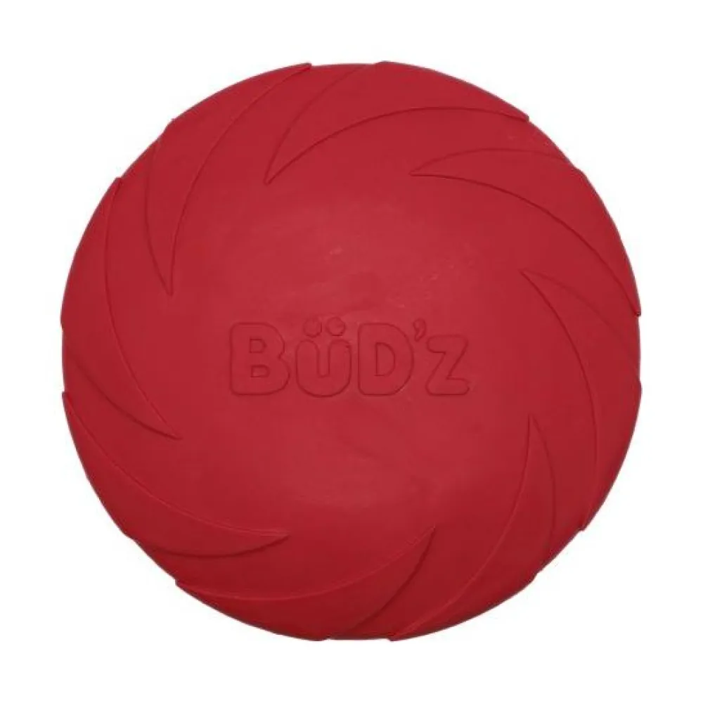 Fashion Bud-Z Rubber Dog Toy Frisbee Red Supplies Leashes, Collars, Beds, Flea & Tick, Etc. | Toys Interactive, Plush, Etc.