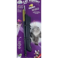 Outlet Cat Fishin Collapsible Wand with Fishfly Supplies Collars, Scratchers, Toys, Etc.
