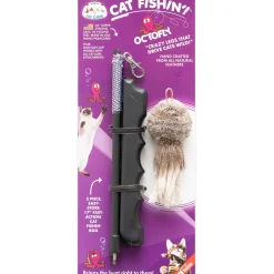 New Cat Fishin Collapsible Wand with Octofly Supplies Collars, Scratchers, Toys, Etc.