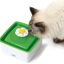 Fashion 2.0 Mini Drinking Flower Fountain Supplies Collars, Scratchers, Toys, Etc.
