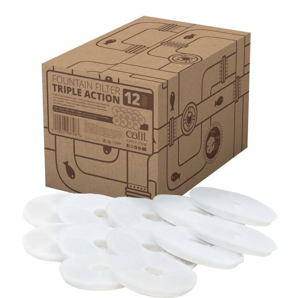 Sale 2.0 Triple Action Flower Fountain Filter Supplies Collars, Scratchers, Toys, Etc.
