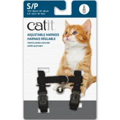 Sale Adjustable Nylon Harness Black Supplies Collars, Scratchers, Toys, Etc.