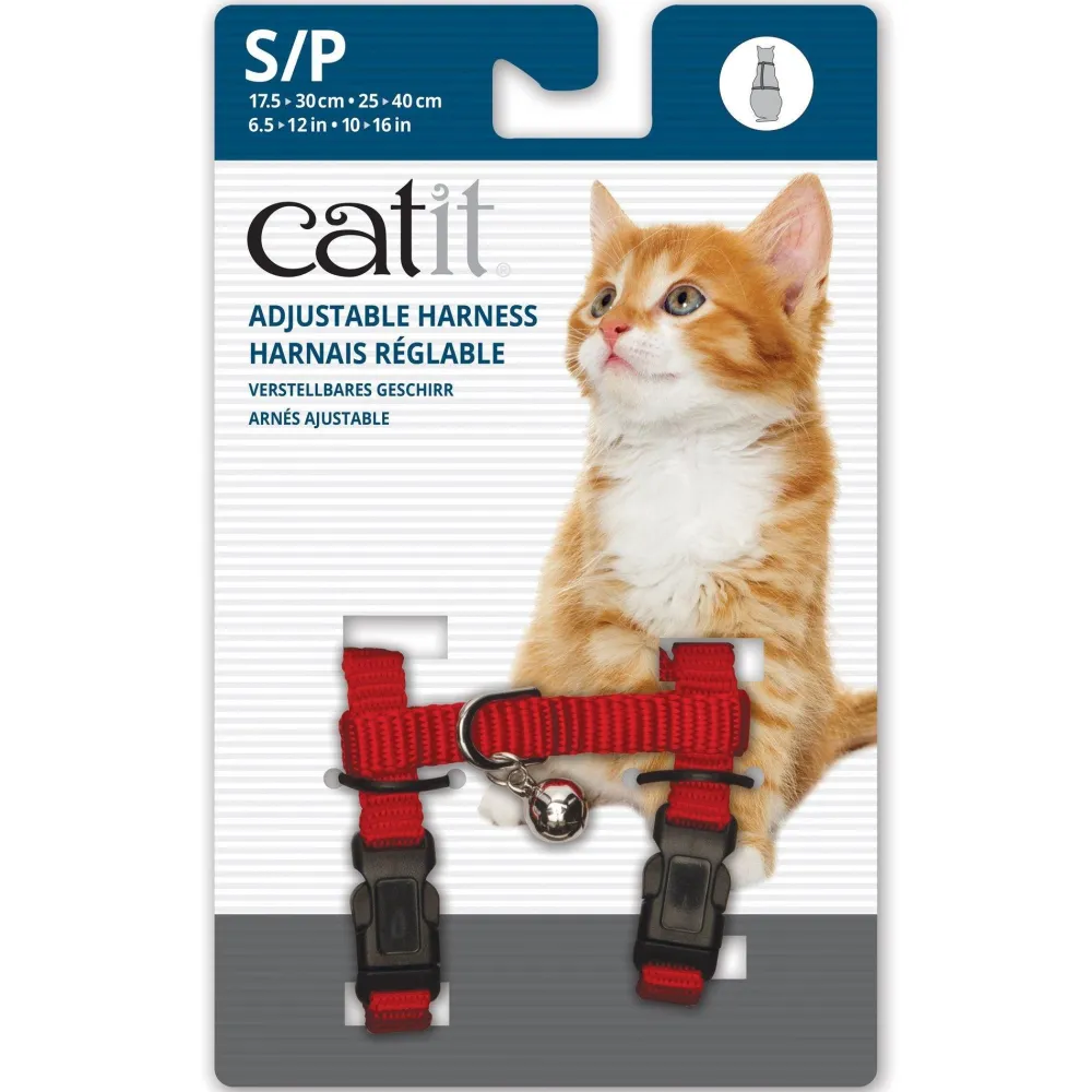 Fashion Adjustable Nylon Harness Red Supplies Collars, Scratchers, Toys, Etc.