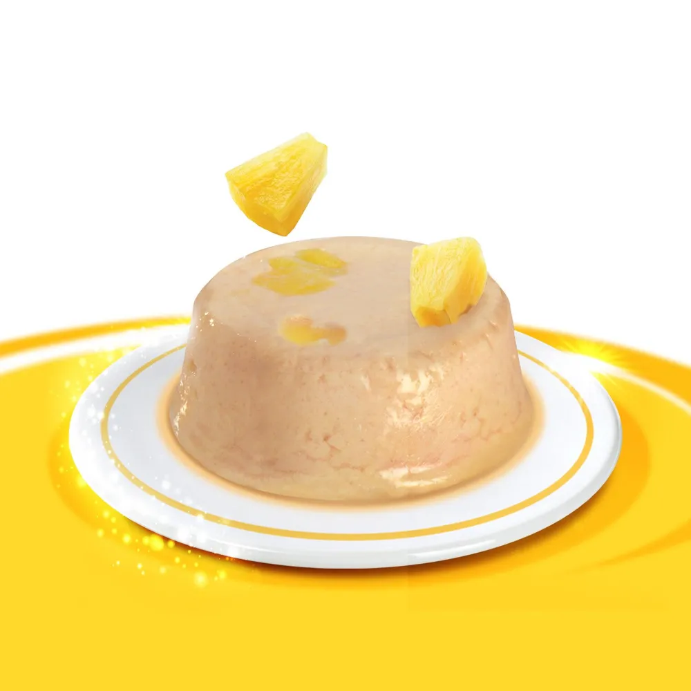Clearance Creamy Cups Chicken Mousse with Pineapple Treats Crunchy, Soft, Lickable, Etc.