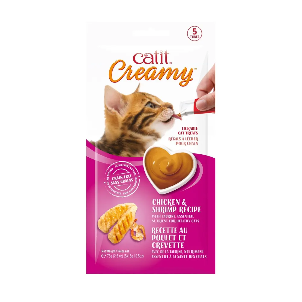 Clearance Creamy Lickable Treats Chicken & Shrimp Treats Crunchy, Soft, Lickable, Etc.