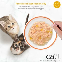 Sale Divine Shreds Chicken, Tuna & Carrot In Jelly 4 Pack Wet Food Cans, Pouches, Tetra Paks, Etc.