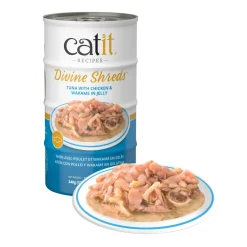 Best Divine Shreds Tuna, Chicken & Wakame In Jelly 4 Pack Wet Food Cans, Pouches, Tetra Paks, Etc.