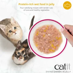 Online Divine Shreds Tuna, Shirasu & Sweet Potato In Jelly 4 Pack Wet Food Cans, Pouches, Tetra Paks, Etc.