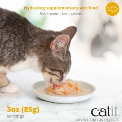 Online Divine Shreds Tuna, Shirasu & Sweet Potato In Jelly 4 Pack Wet Food Cans, Pouches, Tetra Paks, Etc.
