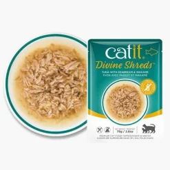 Sale Divine Shreds Wet Pouches Tuna, Seabream & Wakame Wet Food Cans, Pouches, Tetra Paks, Etc.