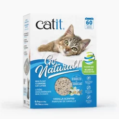 Fashion Go Natural Pea Husk Multi-Cat Clumping Litter Vanilla Scented Supplies Collars, Scratchers, Toys, Etc.