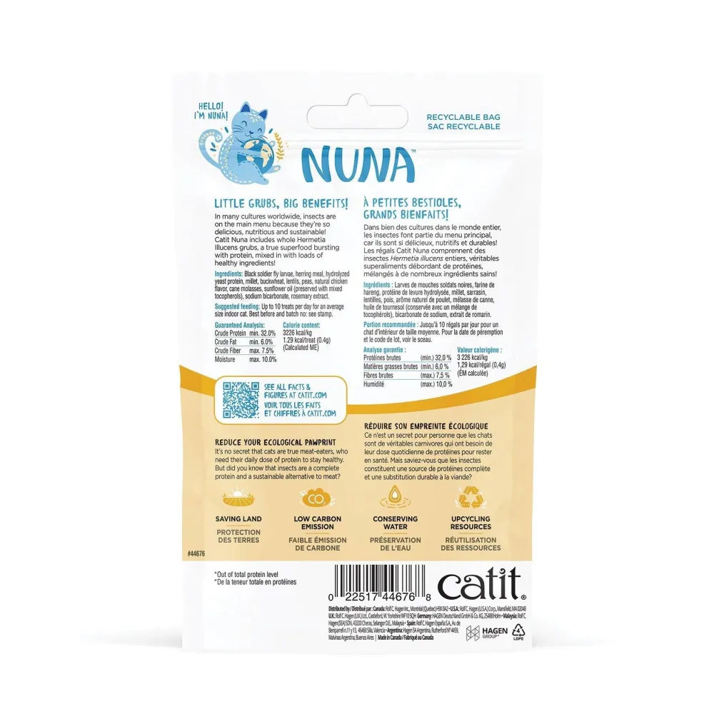 Outlet Nuna Cat Treat Insect Protien & Herring Treats Crunchy, Soft, Lickable, Etc.
