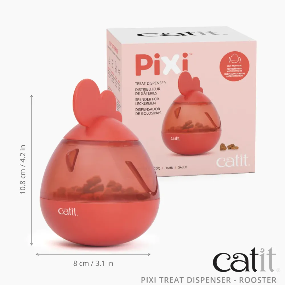 Outlet Pixi Cat Treat Dispenser Rooster Supplies Collars, Scratchers, Toys, Etc.