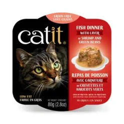 Sale Wet Cat Food Fish Dinner With Shrimp & Green Beans Wet Food Cans, Pouches, Tetra Paks, Etc.