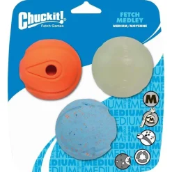 Outlet Chuck It Fetch Medley Balls Supplies Leashes, Collars, Beds, Flea & Tick, Etc. | Toys Interactive, Plush, Etc.