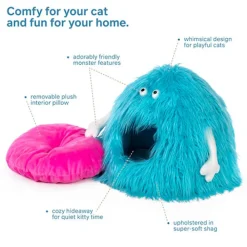 Fashion Cozy Cat Monster Hideaway Supplies Collars, Scratchers, Toys, Etc.