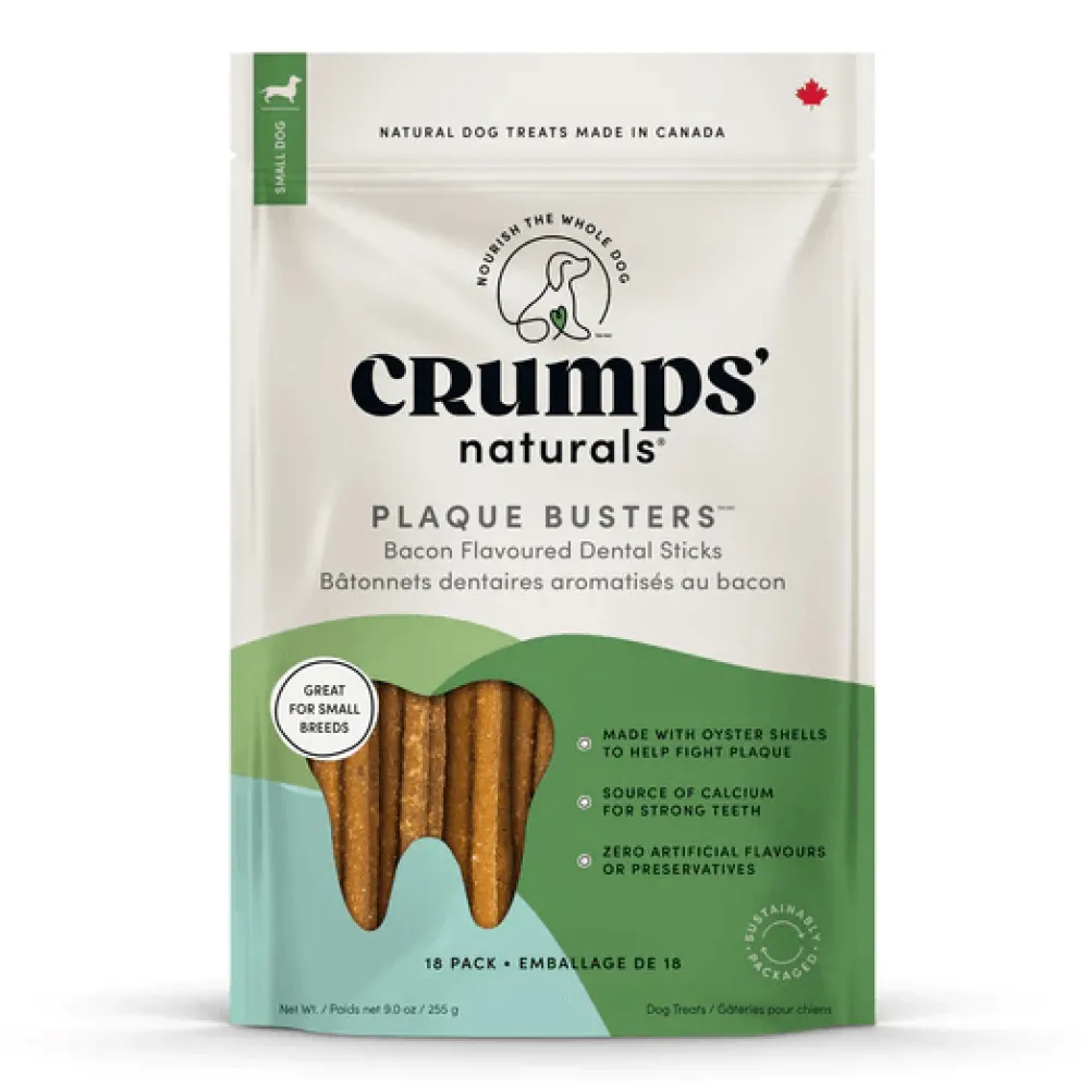 Discount Crumps Naturals Plaque Busters Bacon Dog Treats Treats Treats & Chews