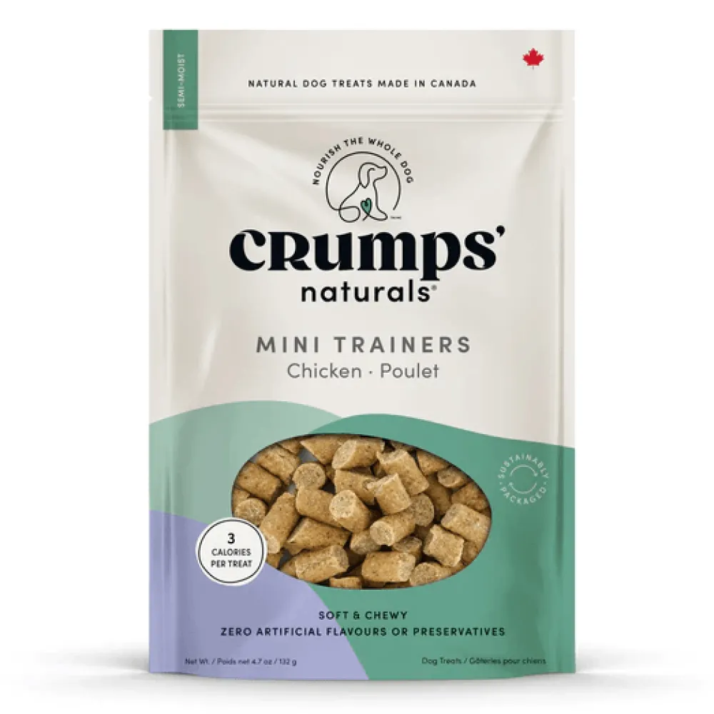 New Crumps Naturals Semi Moist Chicken Mini Trainers Treats Treats & Chews
