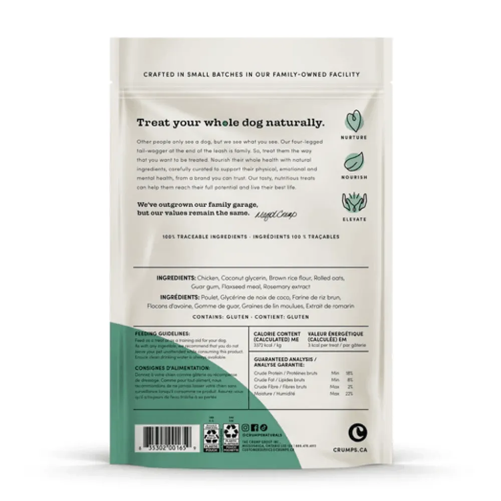 New Crumps Naturals Semi Moist Chicken Mini Trainers Treats Treats & Chews