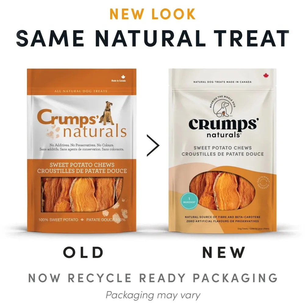 New Crumps Naturals Sweet Potato Chews Treats Treats & Chews
