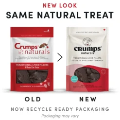 New Crumps Naturals Traditional Liver Fillets Treats Treats & Chews