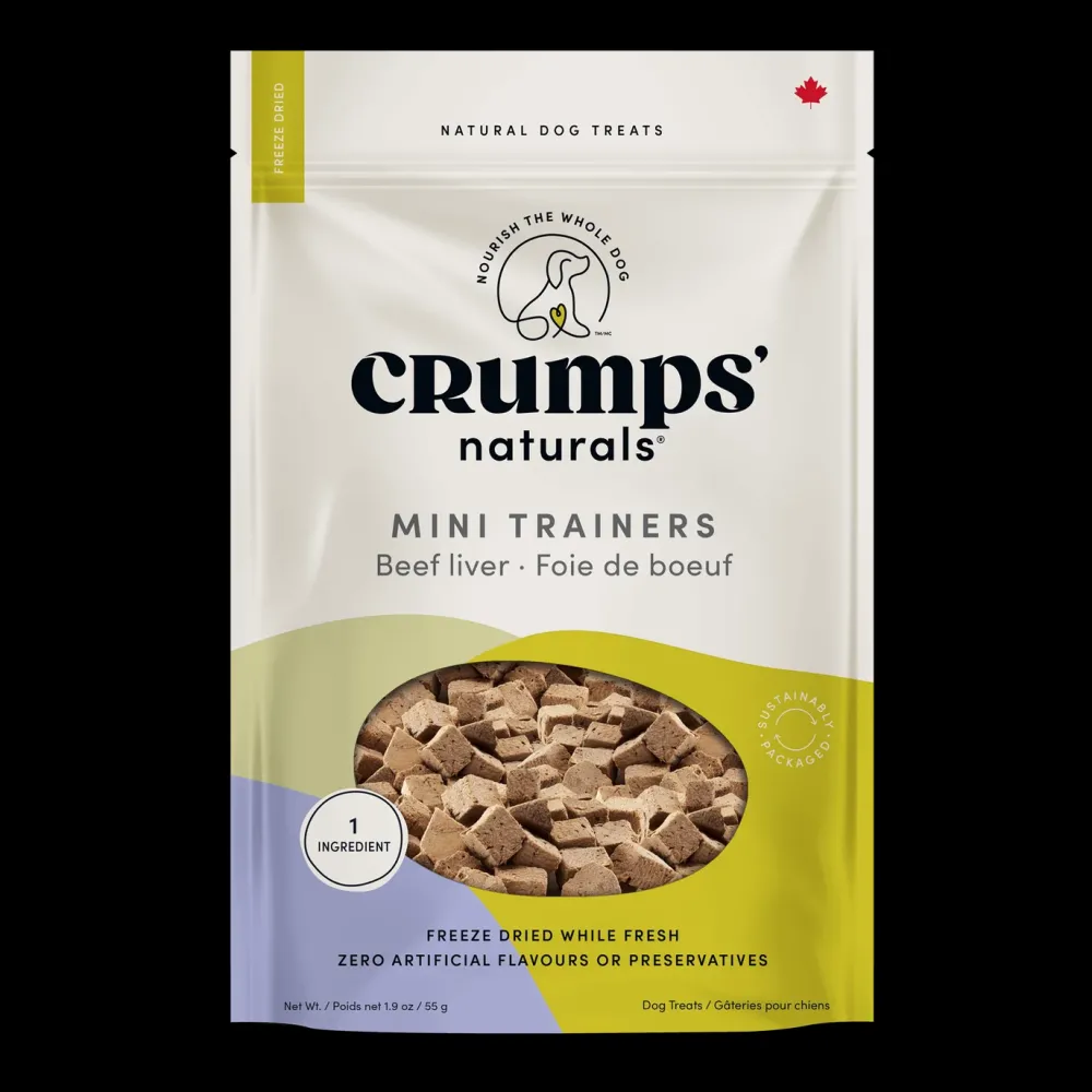 New Crumps Naturals Trainers Freeze Dried Beef Treats Treats & Chews
