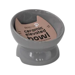 Best Raised Ceramic Cat Grey Supplies Collars, Scratchers, Toys, Etc.
