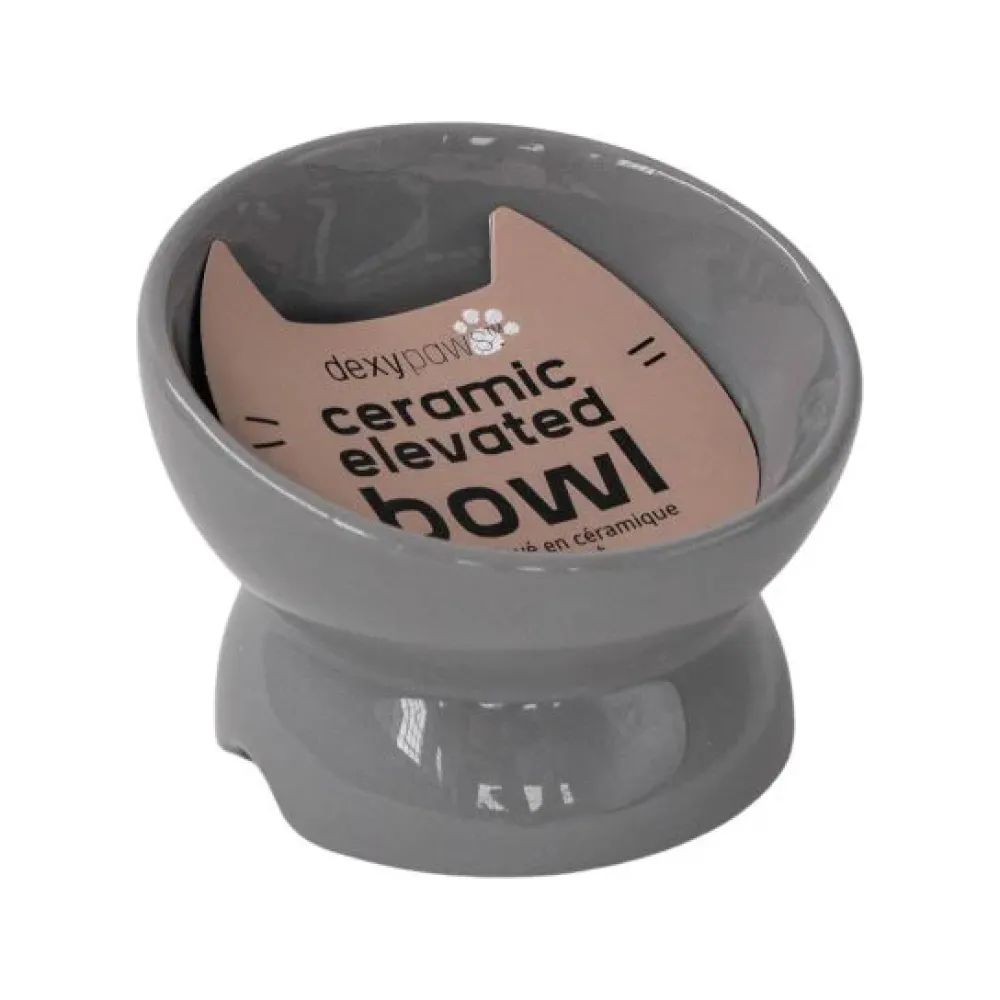 Best Raised Ceramic Cat Grey Supplies Collars, Scratchers, Toys, Etc.