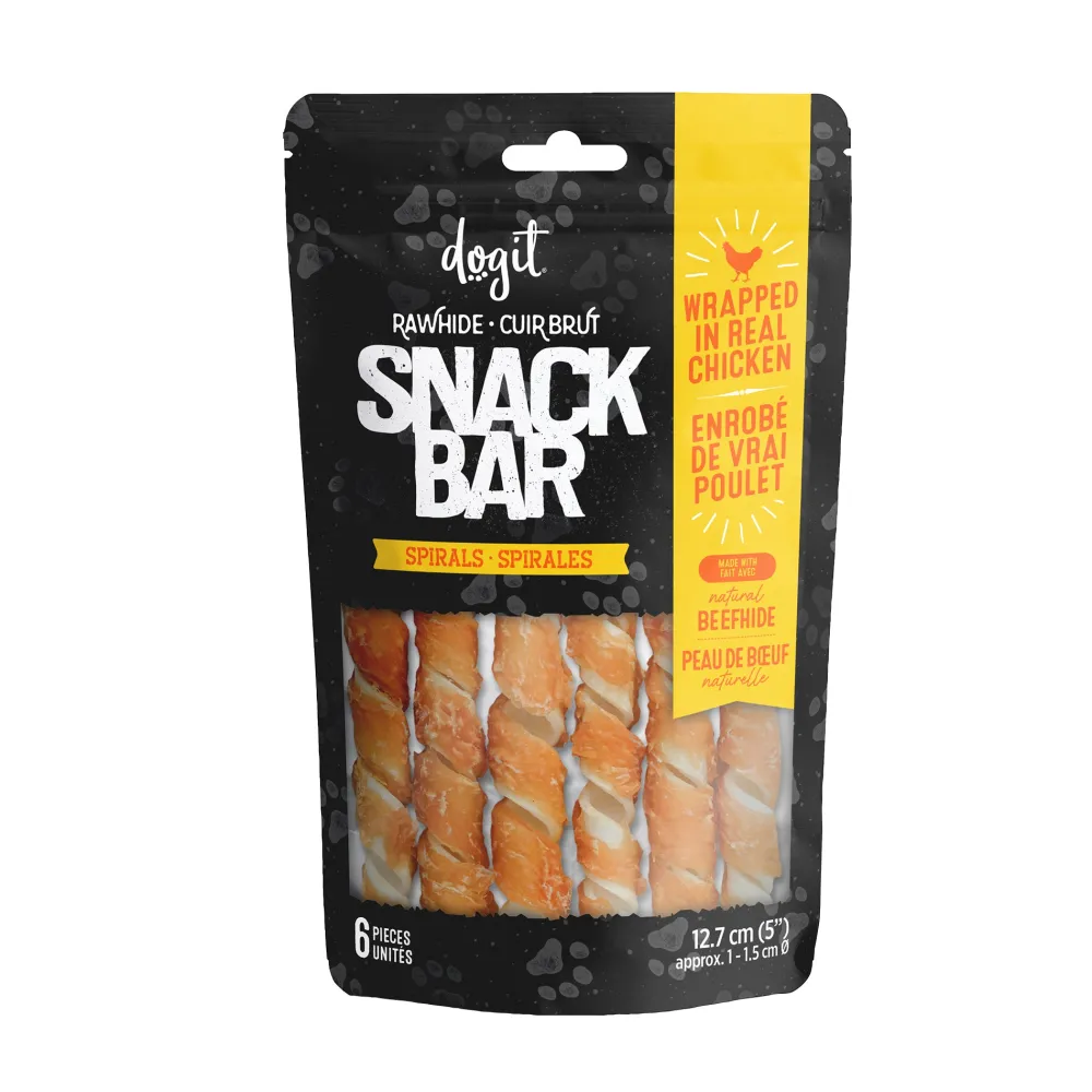 Sale Snack Bar Dog Treats Chicken Wrapped Beefhide Spirals Small Treats Treats & Chews
