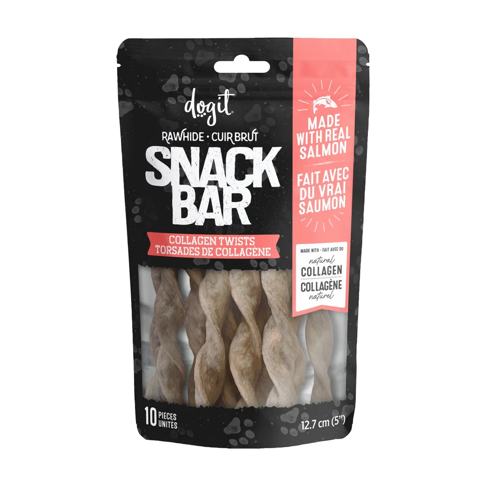 Online Snack Bar Dog Treats Salmon Collagen Twisted Sticks Treats Treats & Chews