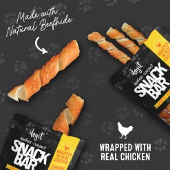 Sale Snack Bar Dog Treats Chicken Wrapped Beefhide Spirals Small Treats Treats & Chews