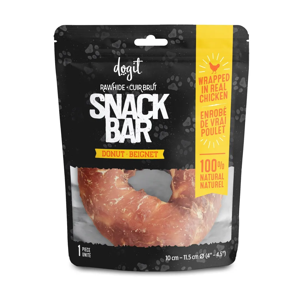 Best Snack Bar Dog Treats Chicken Rawhide Donut Treats Treats & Chews