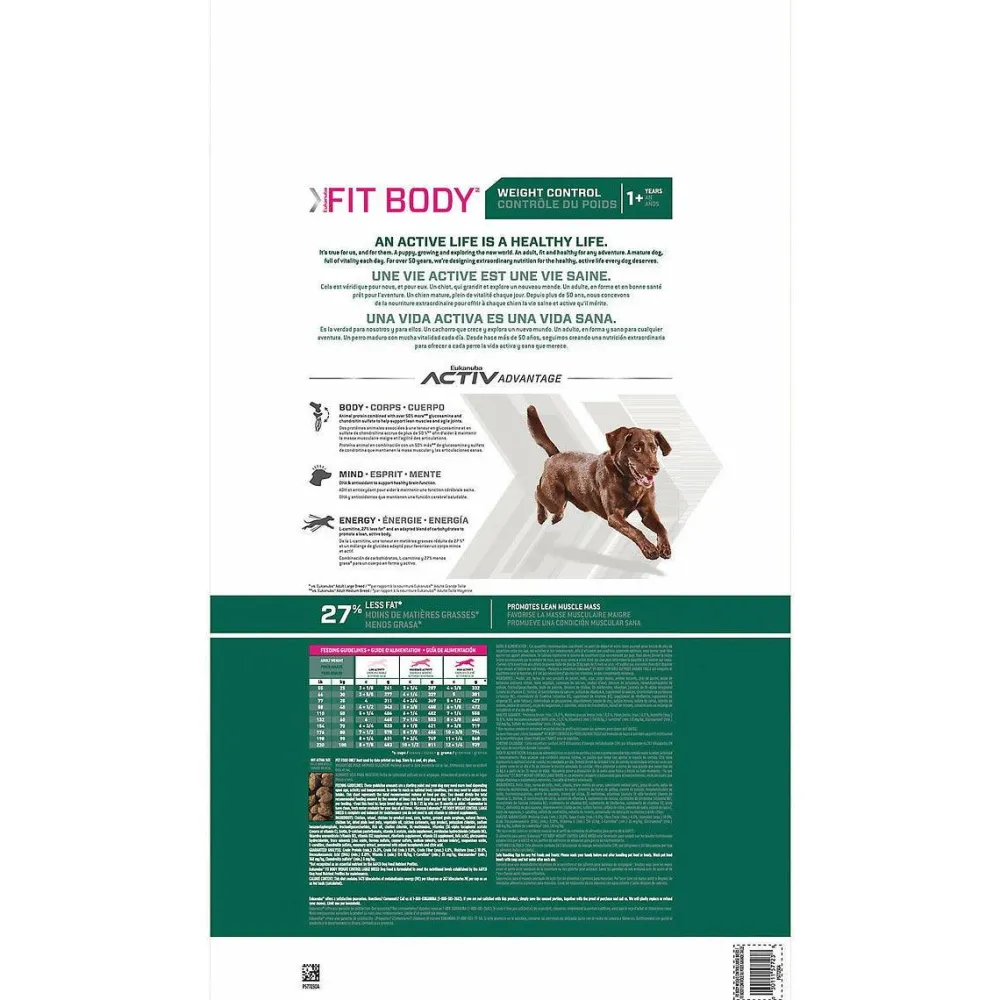 Outlet Large Breed Weight Control Fit Body Dog Food Food Dry, Wet, Freeze Dried, Etc.