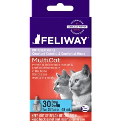Outlet MultiCat Calming Diffuser Refill for Cats, 30 day Supplies Collars, Scratchers, Toys, Etc.