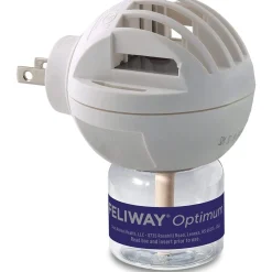 Online Optimum Cat, Enhanced Calming Pheromone Diffuser, 30 Day Starter Kit Supplies Collars, Scratchers, Toys, Etc.