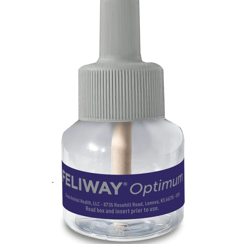 Best Optimum Enhanced Calming Pheromone 30 Day Cat Diffuser Refill Supplies Collars, Scratchers, Toys, Etc.