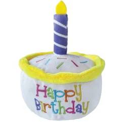 Best Plush Birthday Cake Dog Toy Supplies Leashes, Collars, Beds, Flea & Tick, Etc. | Toys Interactive, Plush, Etc.