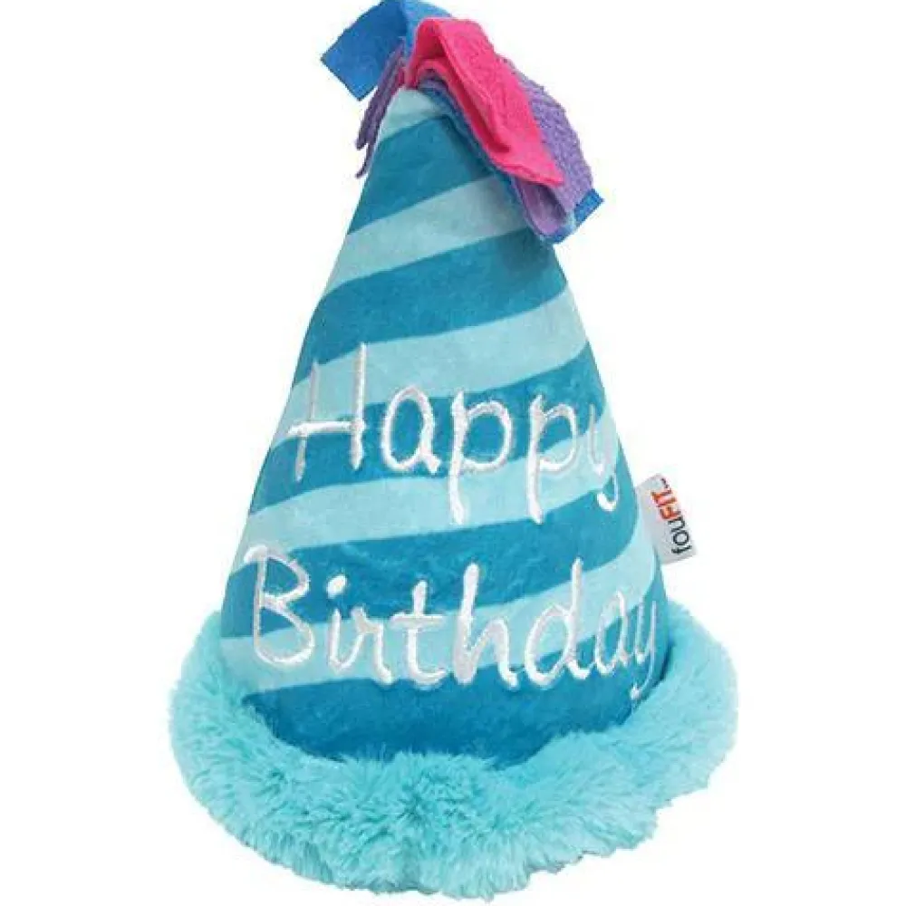 Fashion Plush Birthday Hat Dog Toy Blue Supplies Leashes, Collars, Beds, Flea & Tick, Etc. | Toys Interactive, Plush, Etc.