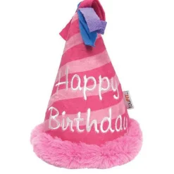 Fashion Plush Birthday Hat Dog Toy Pink Supplies Leashes, Collars, Beds, Flea & Tick, Etc. | Toys Interactive, Plush, Etc.
