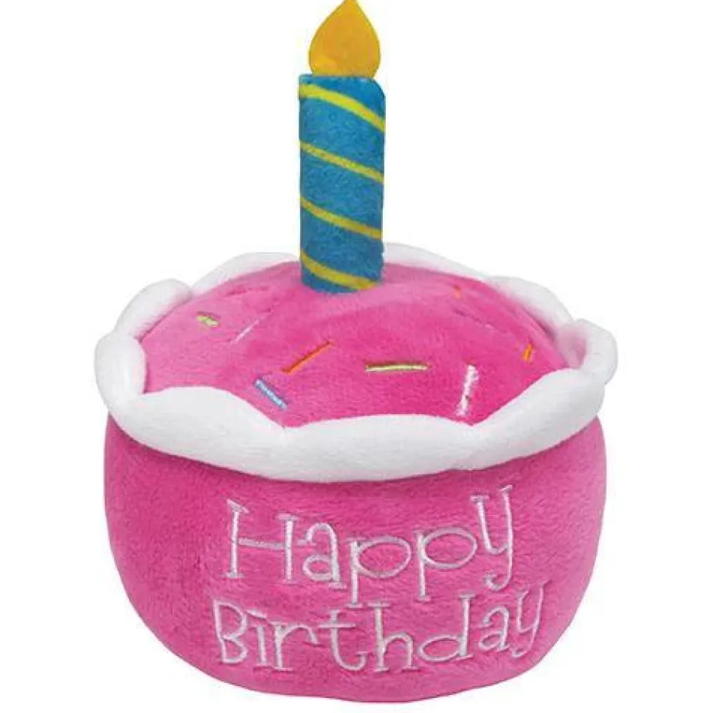 Fashion Plush Birthday Cake Dog Toy Pink Supplies Leashes, Collars, Beds, Flea & Tick, Etc. | Toys Interactive, Plush, Etc.